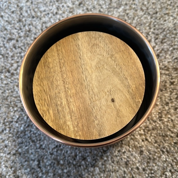 Uncommon James Copper Nesting Canisters w/Wood lids, EUC - Picture 4 of 5